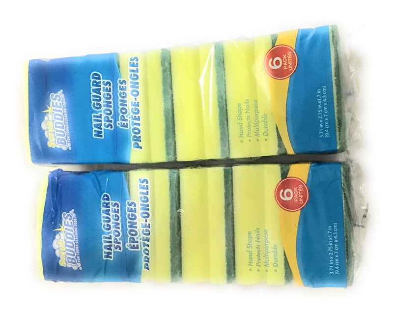 Scrub Buddies Scrub Sponge Pack Durable and Multipurpose Cleaning Sponges Great for Kitchen Dishes - Image 2